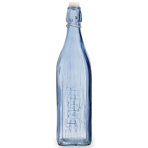 BOTELLA QUID VIBA CUADRADA AZUL 1L